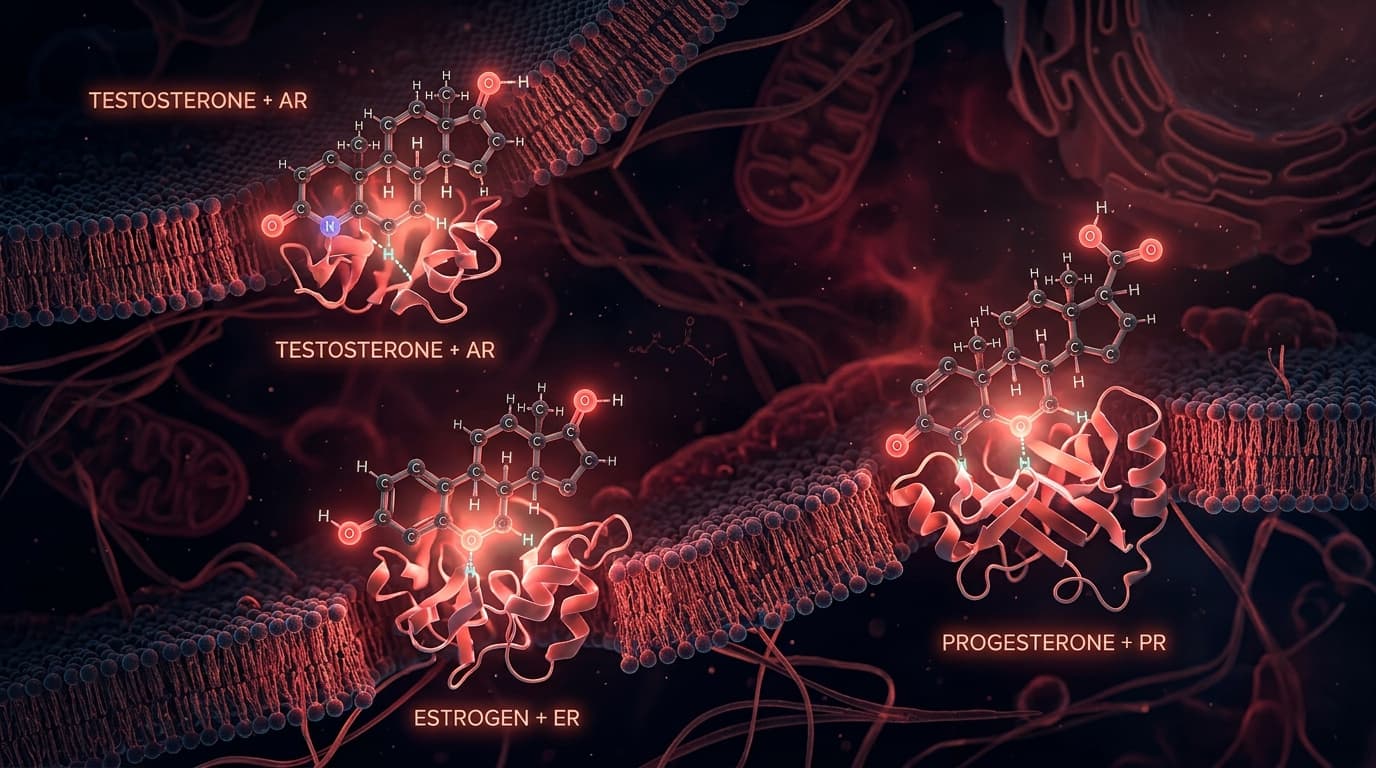 Abstract representation of hormonal signaling and the endocrine system